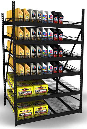 Lozier Gravity Oil Rack